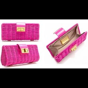 J.Crew Havana Rattan Clutch